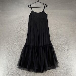 Vintage April Cornell Dress Womens Medium Maxi Tulle Babydoll Y2K Witchy Goth